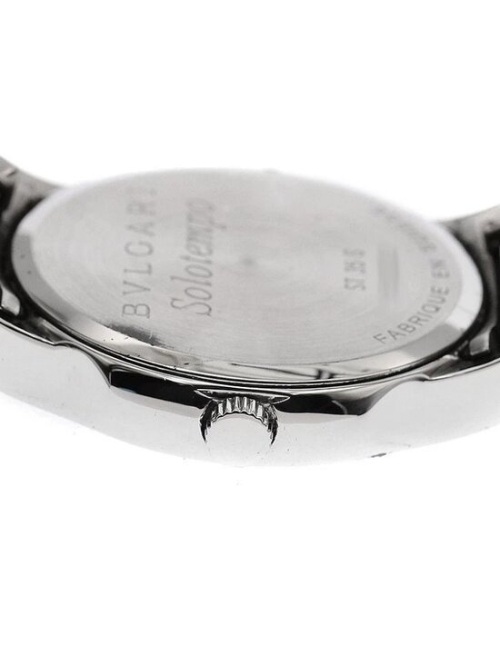 BVLGARI Solo tempo ST35S Date Gray Dial Quartz Men\'s Watch_945850 main image 5